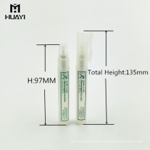 botella plástica rellenable del aerosol de la pluma del perfume del cosmético 5ml 8ml 10ml por encargo